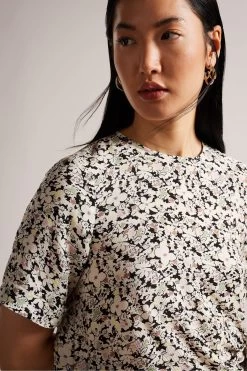 Ted Baker Pink Chevy Printed Integral Tie T-Shirt 10 Ted Baker Pink Chevy Printed Integral Tie T-Shirt -Ted Baker Shop D57132s4