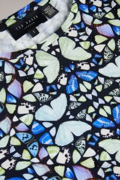 Ted Baker Blue Maraly Printed Fitted T-Shirt 9 Ted Baker Blue Maraly Printed Fitted T-Shirt -Ted Baker Shop D57133s4