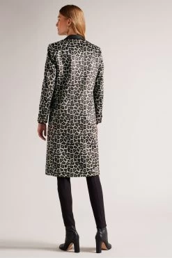 Ted Baker Leeroi Single Breasted Midi Length Black Coat 8 Ted Baker Leeroi Single Breasted Midi Length Black Coat -Ted Baker Shop D57139s2