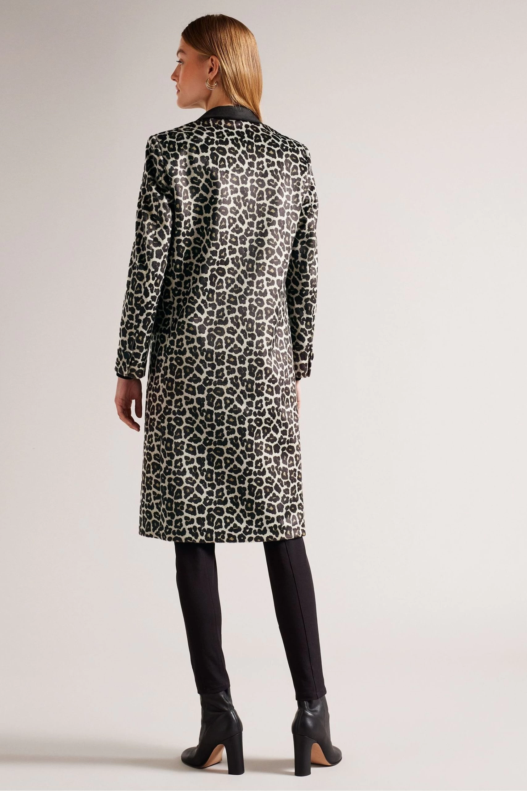 Ted Baker Leeroi Single Breasted Midi Length Black Coat 4 Ted Baker Leeroi Single Breasted Midi Length Black Coat - Image 2