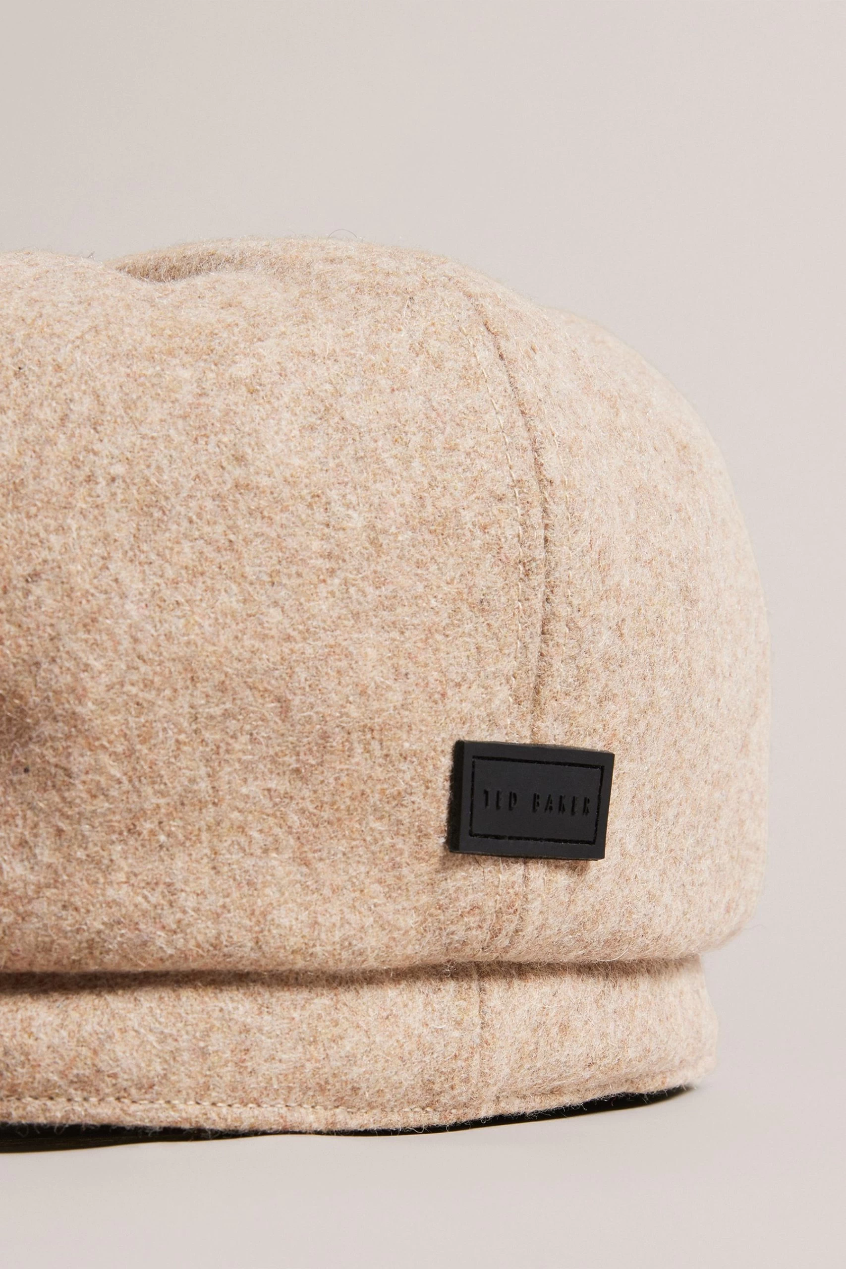 Ted Baker Natural Lucasss Camel Wool Mix Baker Cap 4 Ted Baker Natural Lucasss Camel Wool Mix Baker Cap - Image 2