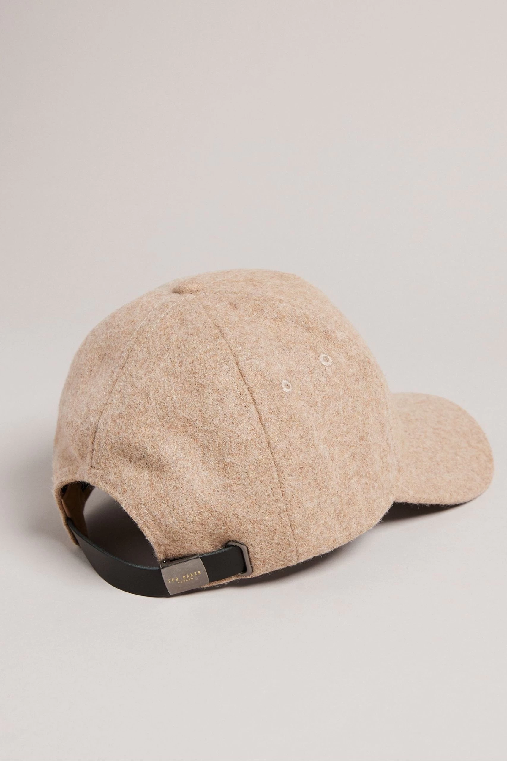 Ted Baker Natural Jacobbs Camel Wool And Leather Mix Cap 3 Ted Baker Natural Jacobbs Camel Wool And Leather Mix Cap