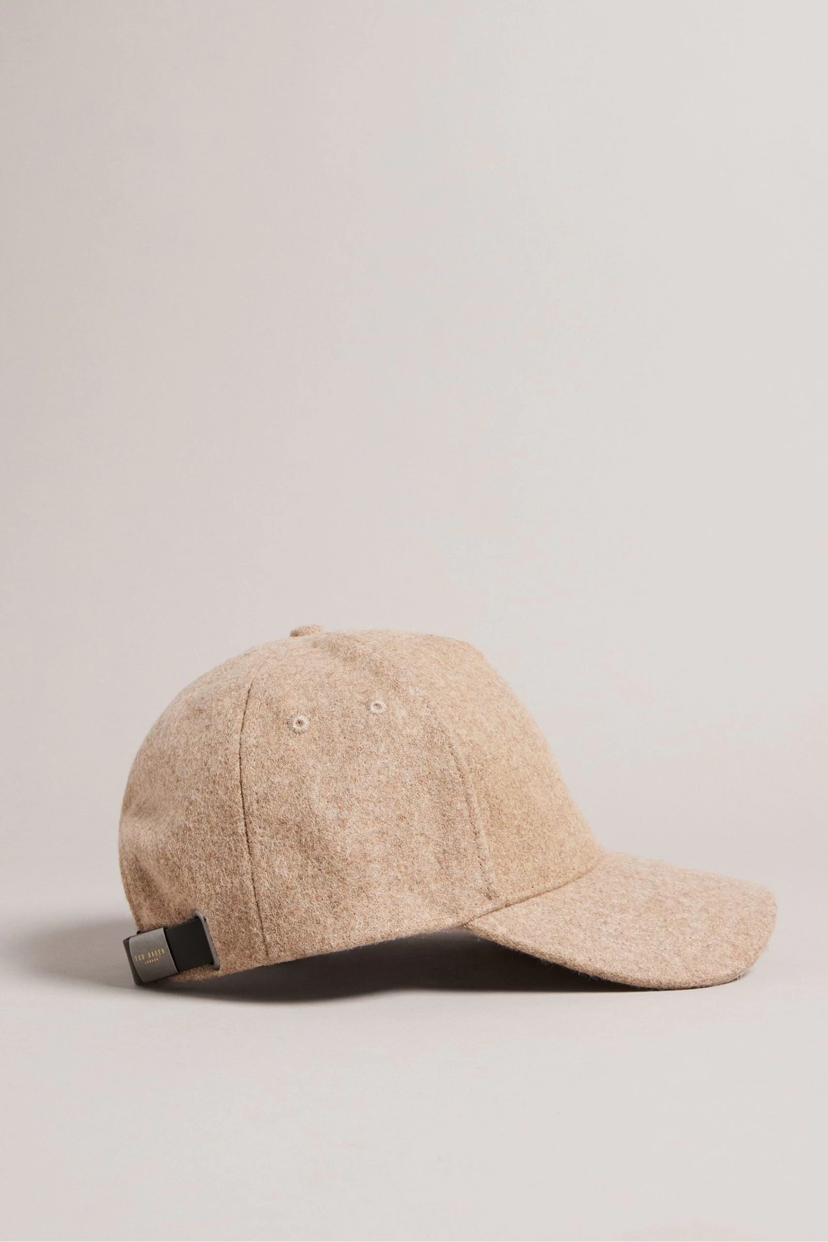Ted Baker Natural Jacobbs Camel Wool And Leather Mix Cap 4 Ted Baker Natural Jacobbs Camel Wool And Leather Mix Cap - Image 2