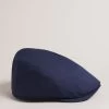 Ted Baker Blue Water Resistant Nylon Flat Cap
