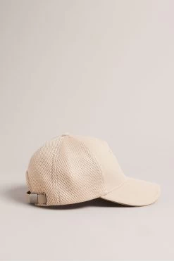 Ted Baker Natural Ehtanee Camel Mesh And Cotton T Cap