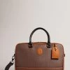 Ted Baker Traymon Monogram Document Brown Bag 2 Ted Baker Traymon Monogram Document Brown Bag -Ted Baker Shop D57152s