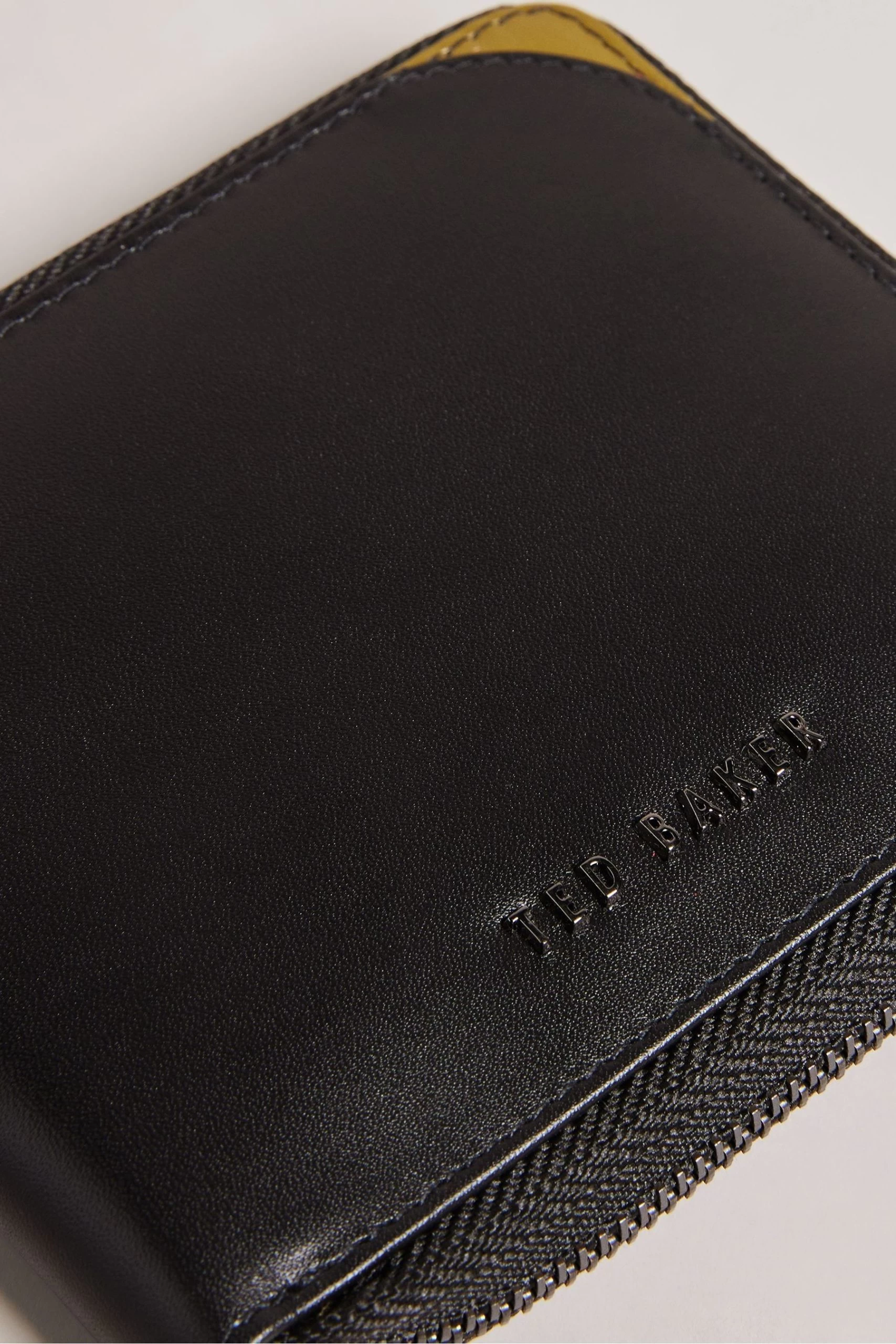 Ted Baker Finnie Black Corner Detail Zip Around Wallet 6 Ted Baker Finnie Black Corner Detail Zip Around Wallet - Image 4