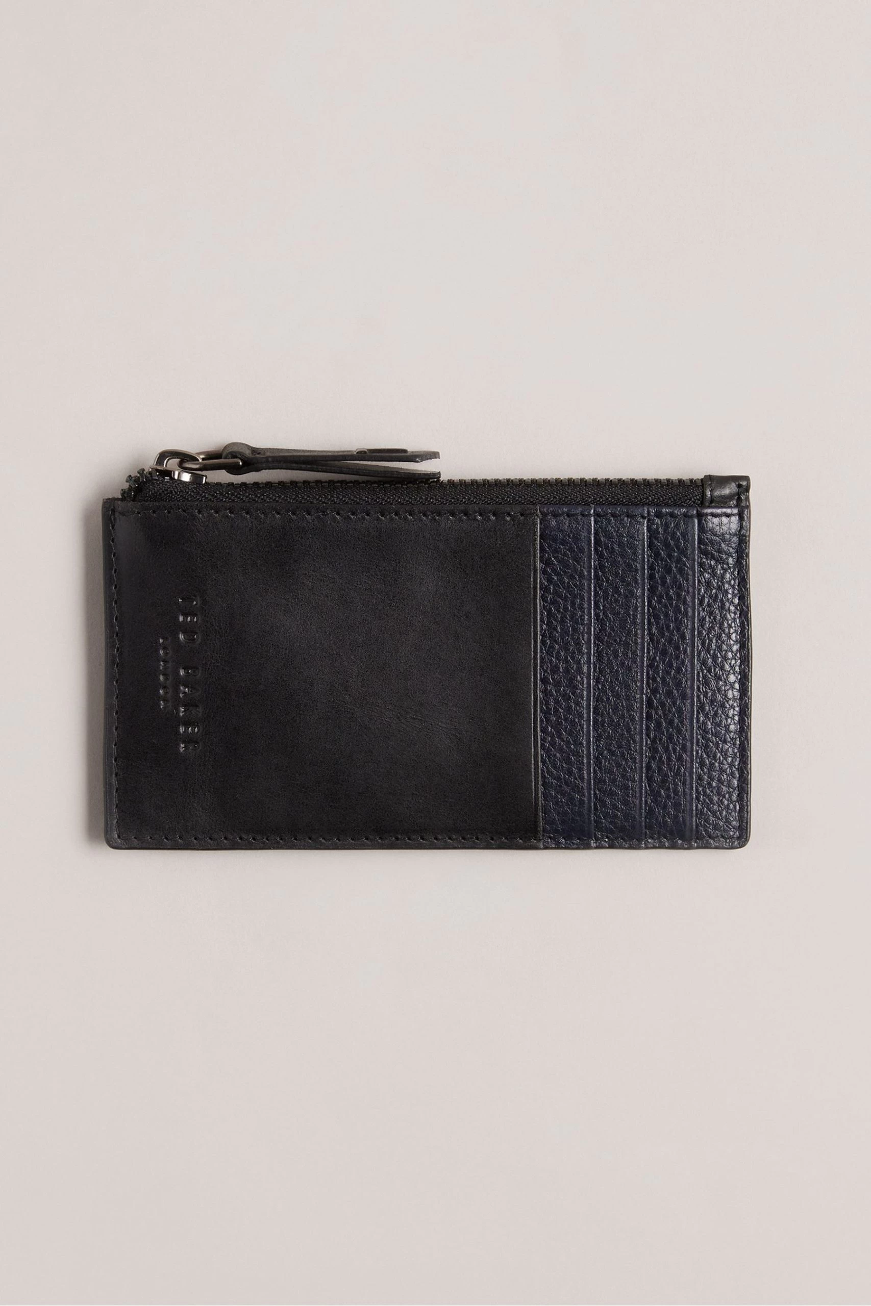 Ted Baker Fineas Black Waxy Leather Cardholder 3 Ted Baker Fineas Black Waxy Leather Cardholder