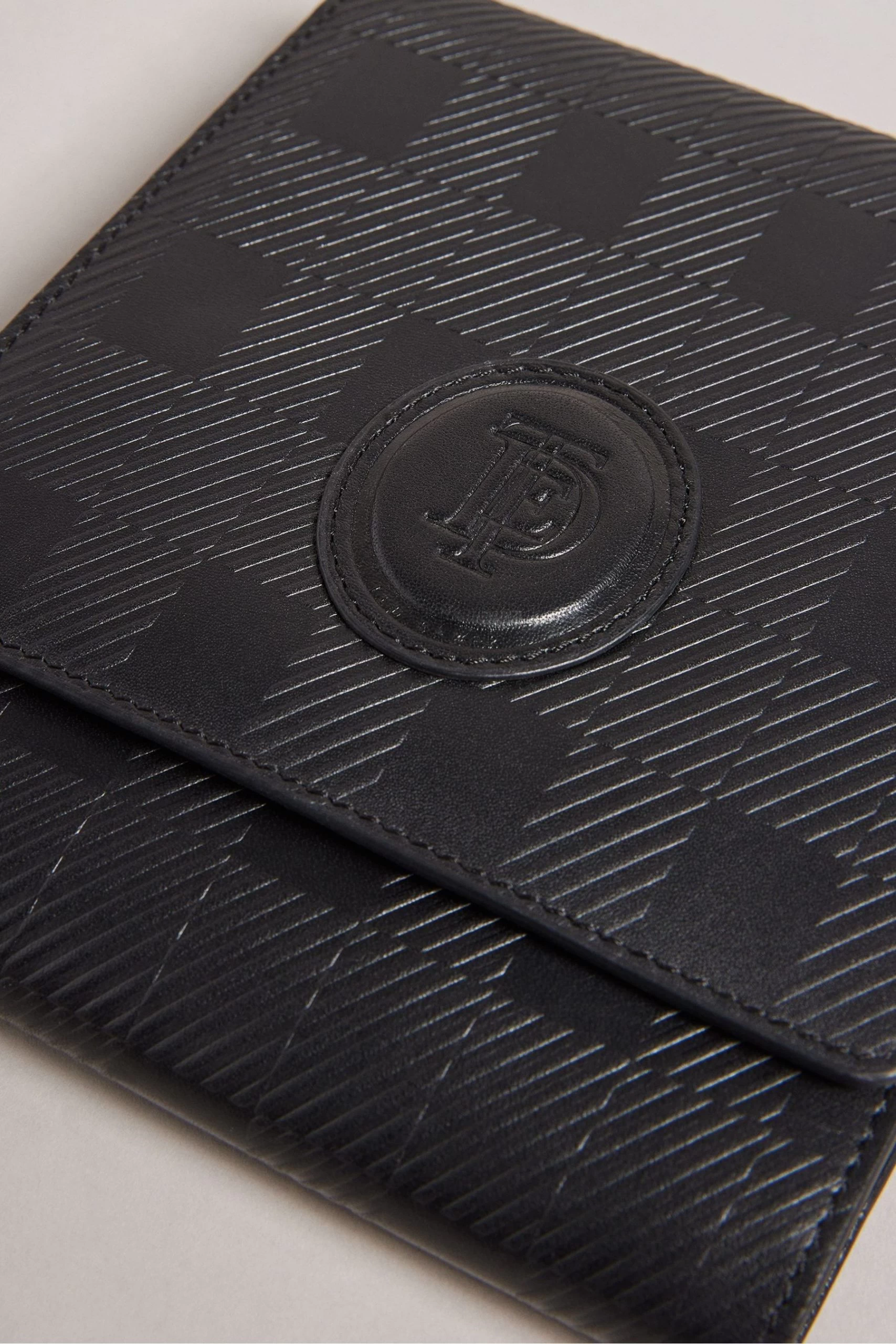 Ted Baker Watched Black House Check Watch Roll Belt 6 Ted Baker Watched Black House Check Watch Roll Belt - Image 4