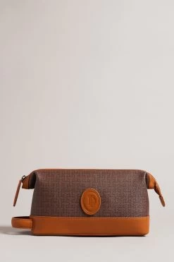 Ted Baker Brown Tobels Monogram Washbag