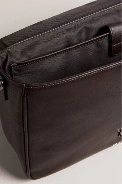 Ted Baker Wayvees House Check Pu Brown Satchel -Ted Baker Shop D57171s3