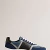 Ted Baker Blue Cecyle Leather And Suede Sneakers 2 Ted Baker Blue Cecyle Leather And Suede Sneakers -Ted Baker Shop D57172s