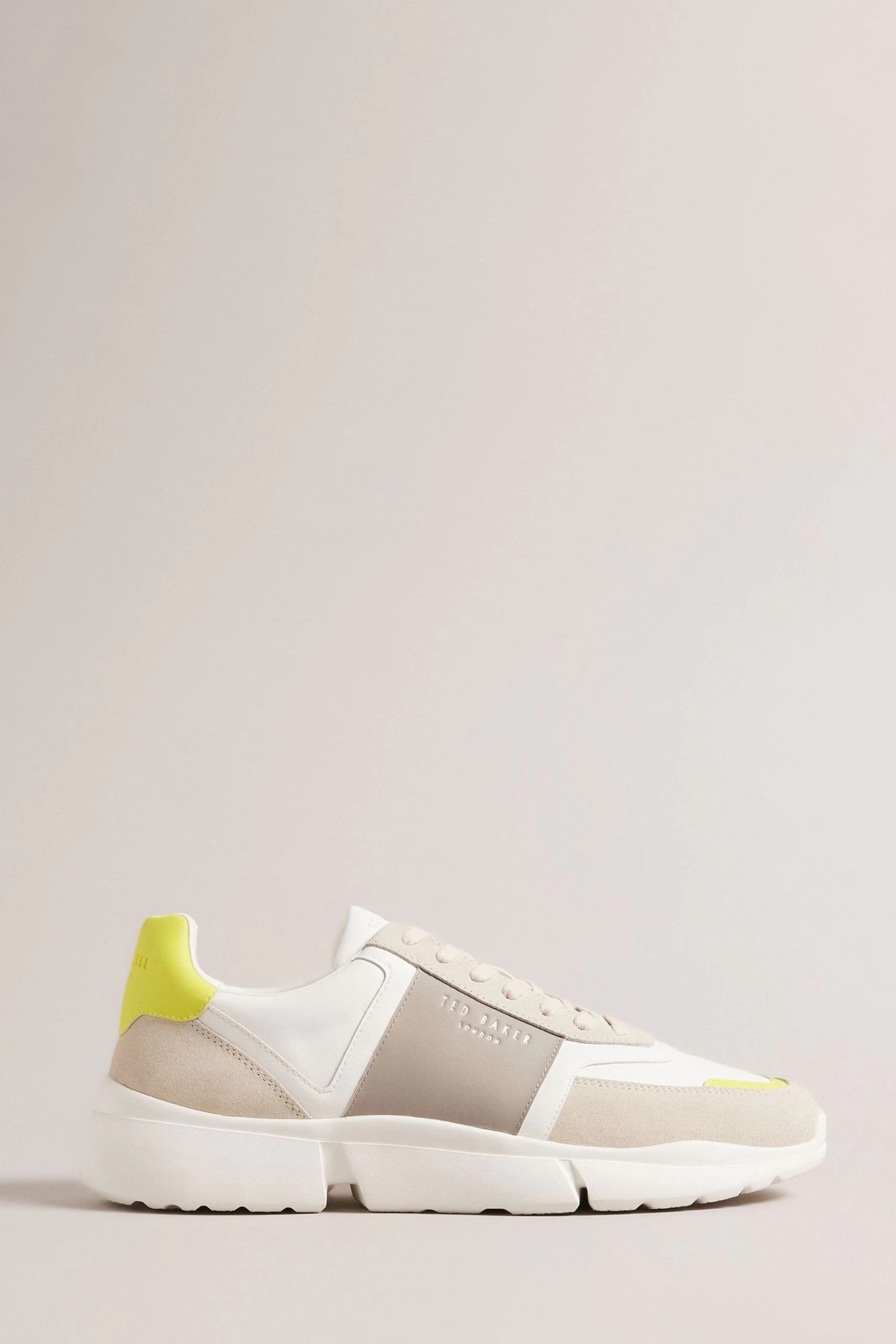 Ted Baker Green Cecyle Leather And Suede Sneakers 3 Ted Baker Green Cecyle Leather And Suede Sneakers