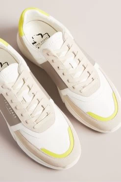 Ted Baker Green Cecyle Leather And Suede Sneakers 9 Ted Baker Green Cecyle Leather And Suede Sneakers -Ted Baker Shop D57173s3