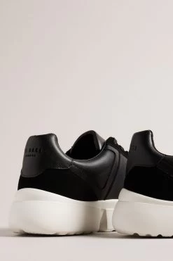 Ted Baker Cecyle Black Leather And Suede Sneakers 9 Ted Baker Cecyle Black Leather And Suede Sneakers -Ted Baker Shop D57174s3