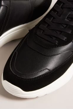 Ted Baker Cecyle Black Leather And Suede Sneakers 10 Ted Baker Cecyle Black Leather And Suede Sneakers -Ted Baker Shop D57174s4
