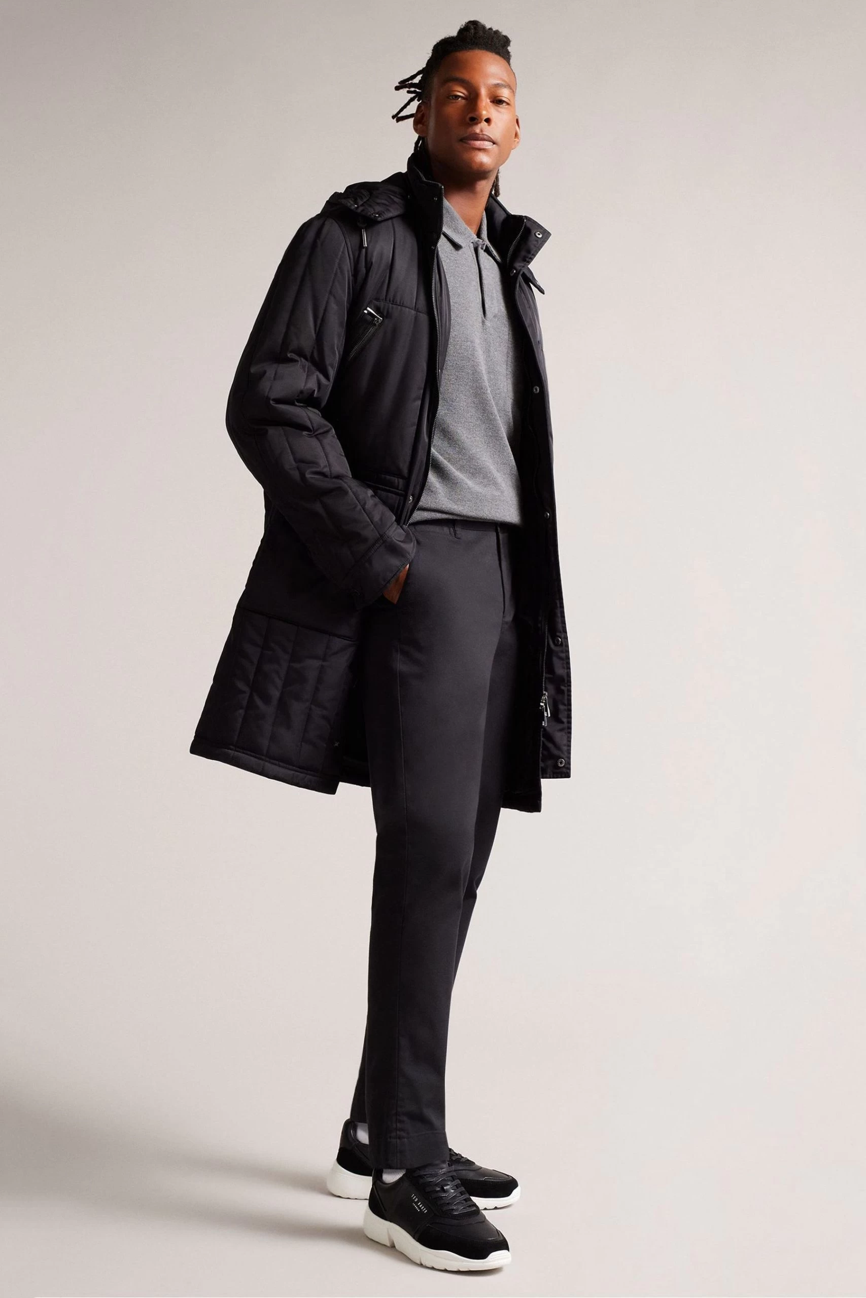 Ted Baker Cecyle Black Leather And Suede Sneakers 7 Ted Baker Cecyle Black Leather And Suede Sneakers - Image 5