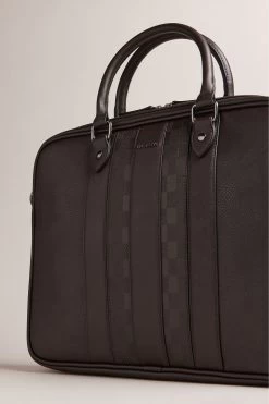 Ted Baker Waymon House Check Pu Brown Document Bag 10 Ted Baker Waymon House Check Pu Brown Document Bag -Ted Baker Shop D57177s4
