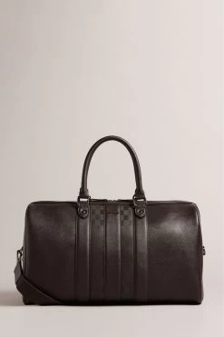 Ted Baker Waylin House Check Pu Brown Holdall