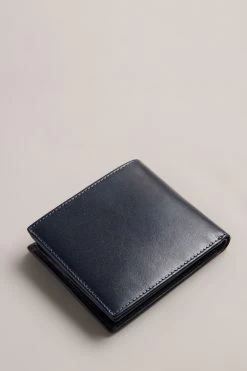 Ted Baker Blue Sammed Folded Leather Wallet 8 Ted Baker Blue Sammed Folded Leather Wallet -Ted Baker Shop D57181s3