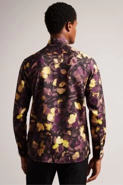 Ted Baker Sleven Watercolour Print Black Shirt 8 Ted Baker Sleven Watercolour Print Black Shirt -Ted Baker Shop D57308s2