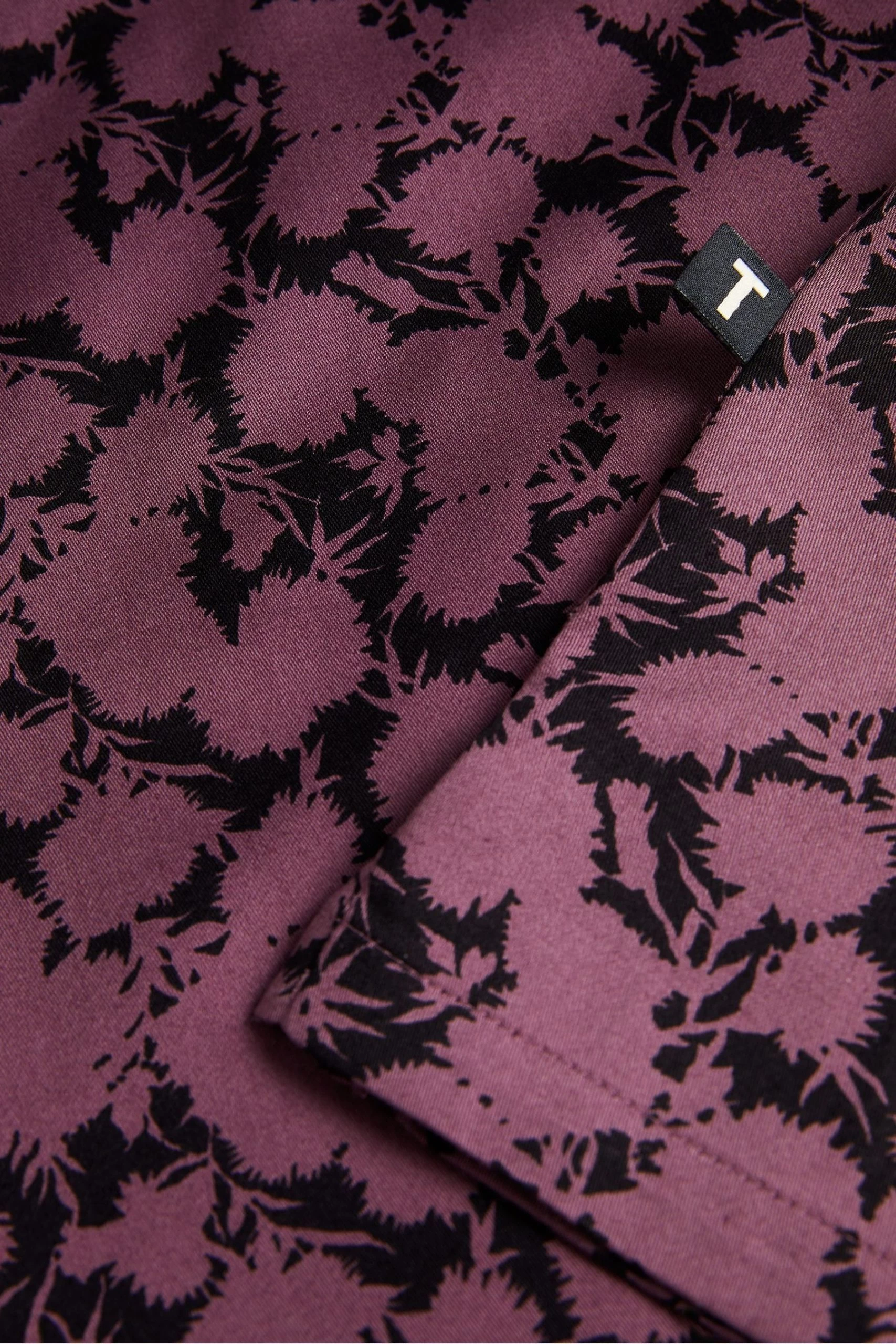 Ted Baker Red Comlee Long Sleeve Floral Print Shirt 7 Ted Baker Red Comlee Long Sleeve Floral Print Shirt - Image 5