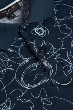 Ted Baker Blue Holler Short Sleeve Regular Printed Polo Shirt 11 Ted Baker Blue Holler Short Sleeve Regular Printed Polo Shirt -Ted Baker Shop D57314s5