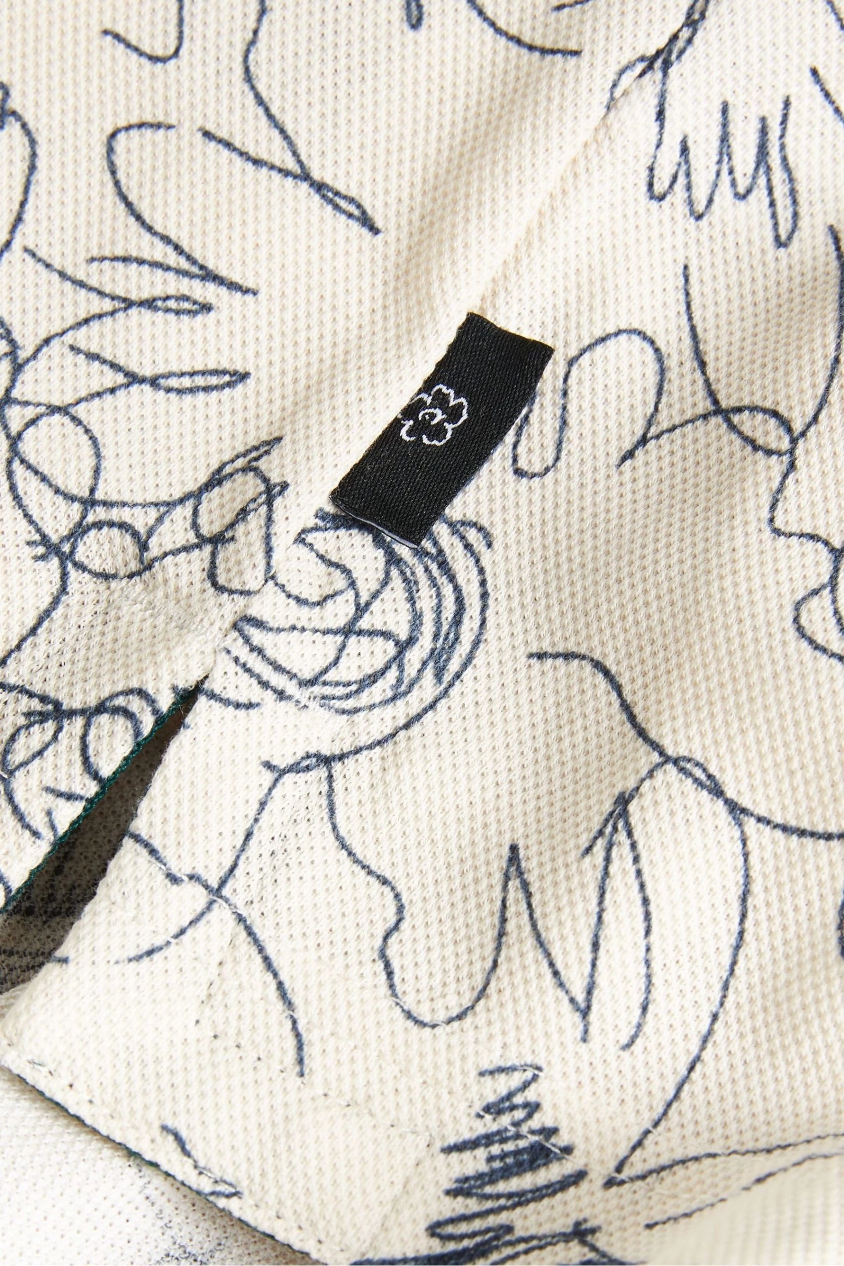 Ted Baker Natural Holler Short Sleeve Regular Printed Polo Shirt 7 Ted Baker Natural Holler Short Sleeve Regular Printed Polo Shirt - Image 5