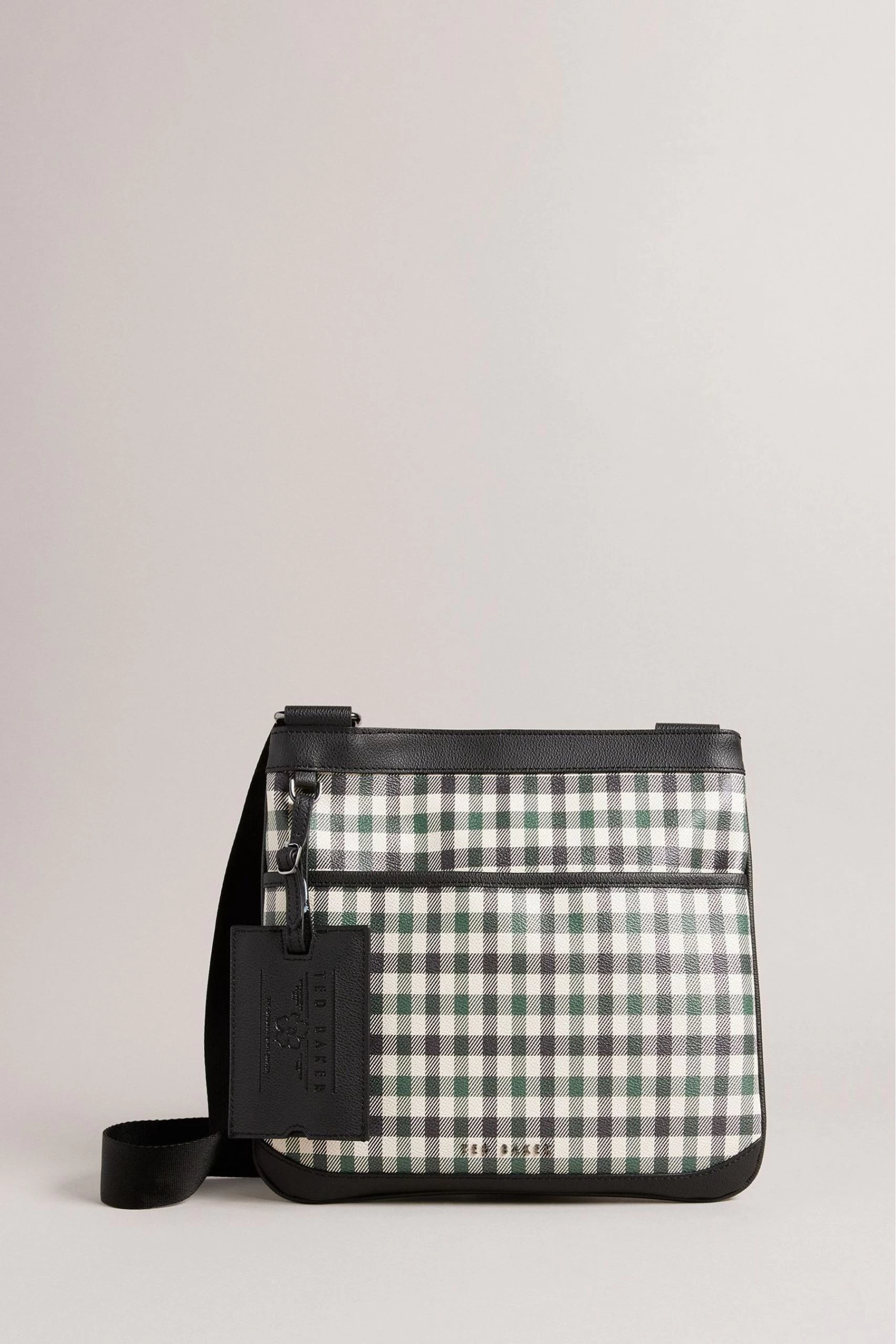 Ted Baker Blue Irvyne House Check PU Flight Bag 3 Ted Baker Blue Irvyne House Check PU Flight Bag