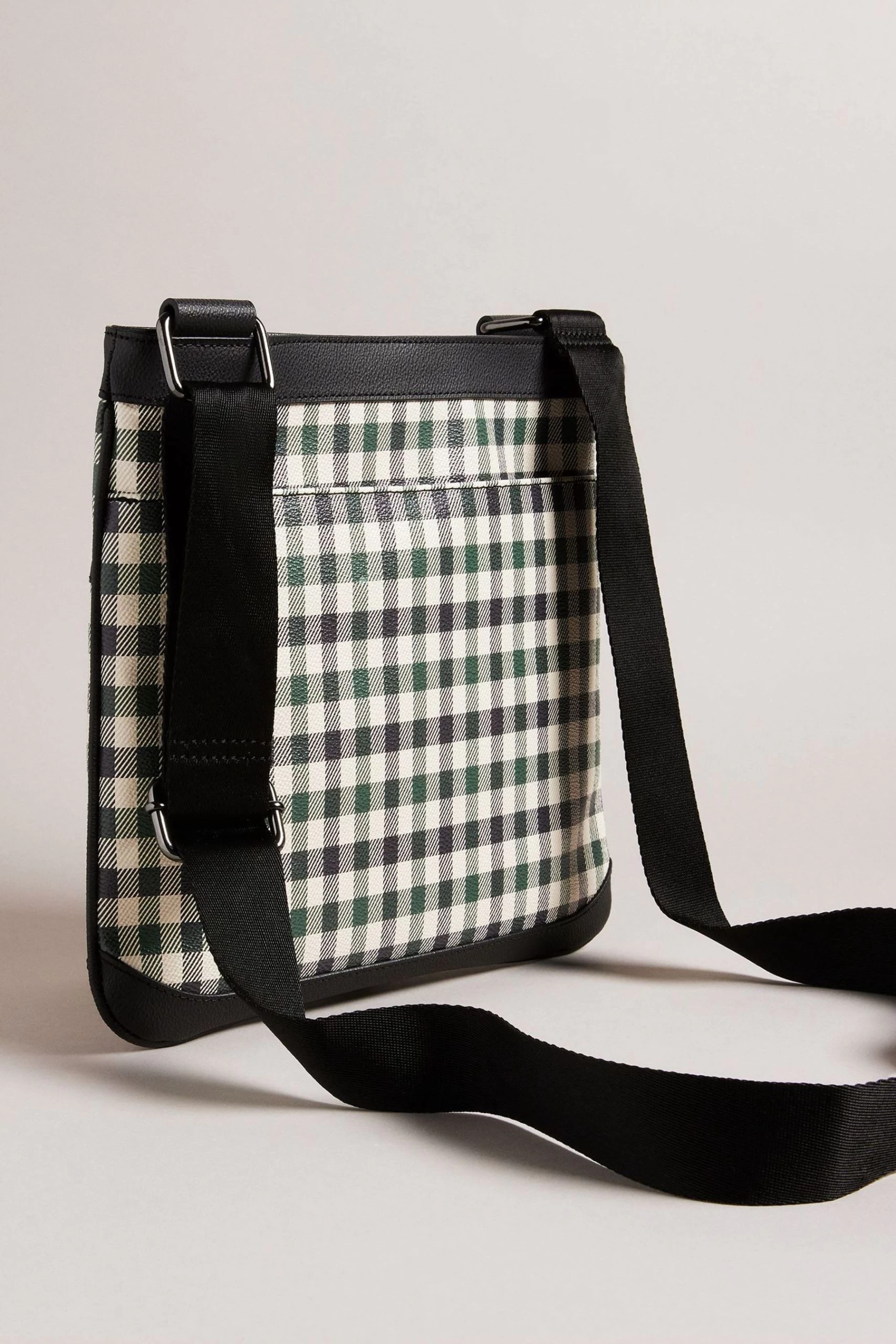 Ted Baker Blue Irvyne House Check PU Flight Bag 4 Ted Baker Blue Irvyne House Check PU Flight Bag - Image 2