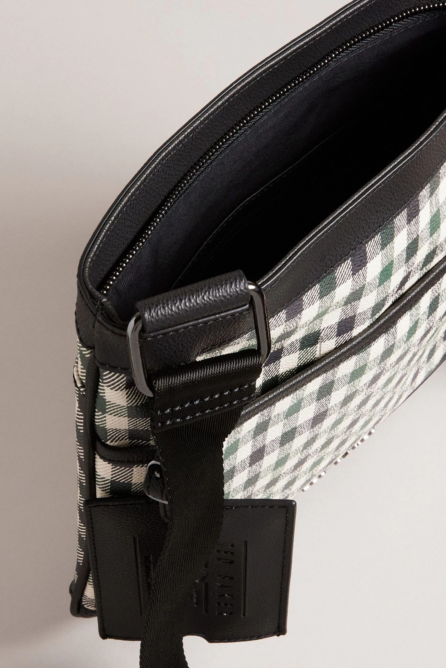 Ted Baker Blue Irvyne House Check PU Flight Bag 5 Ted Baker Blue Irvyne House Check PU Flight Bag - Image 3