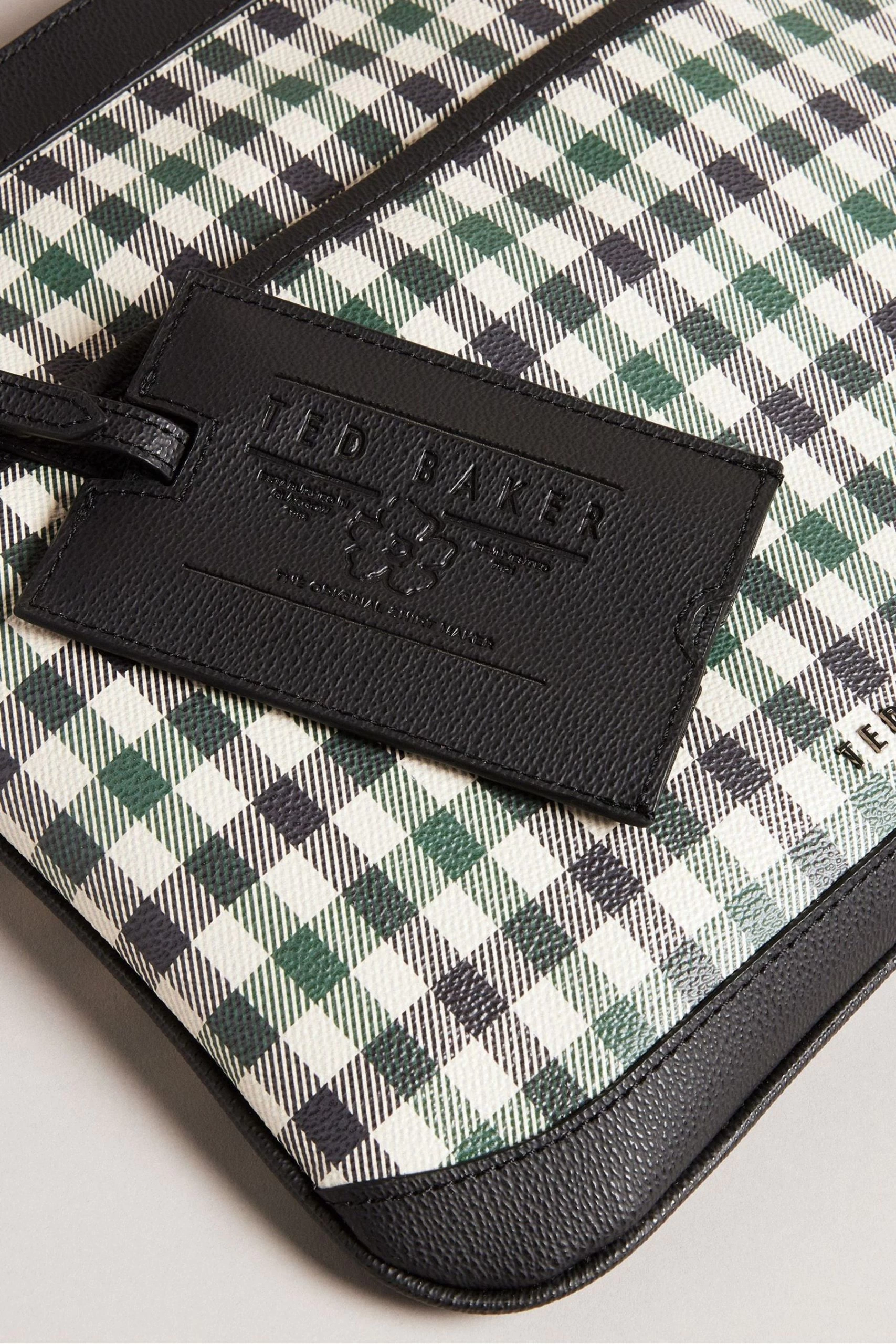 Ted Baker Blue Irvyne House Check PU Flight Bag 6 Ted Baker Blue Irvyne House Check PU Flight Bag - Image 4