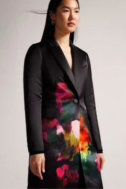 Ted Baker Black Anastay Single Breasted Midi Length Coat 9 Ted Baker Black Anastay Single Breasted Midi Length Coat -Ted Baker Shop D66223s3