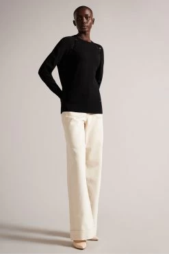 Ted Baker Mariny Black Raglan Sweatshirt 9 Ted Baker Mariny Black Raglan Sweatshirt -Ted Baker Shop D66227s3