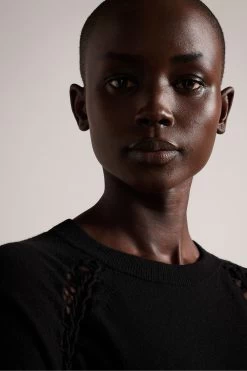 Ted Baker Mariny Black Raglan Sweatshirt 10 Ted Baker Mariny Black Raglan Sweatshirt -Ted Baker Shop D66227s4