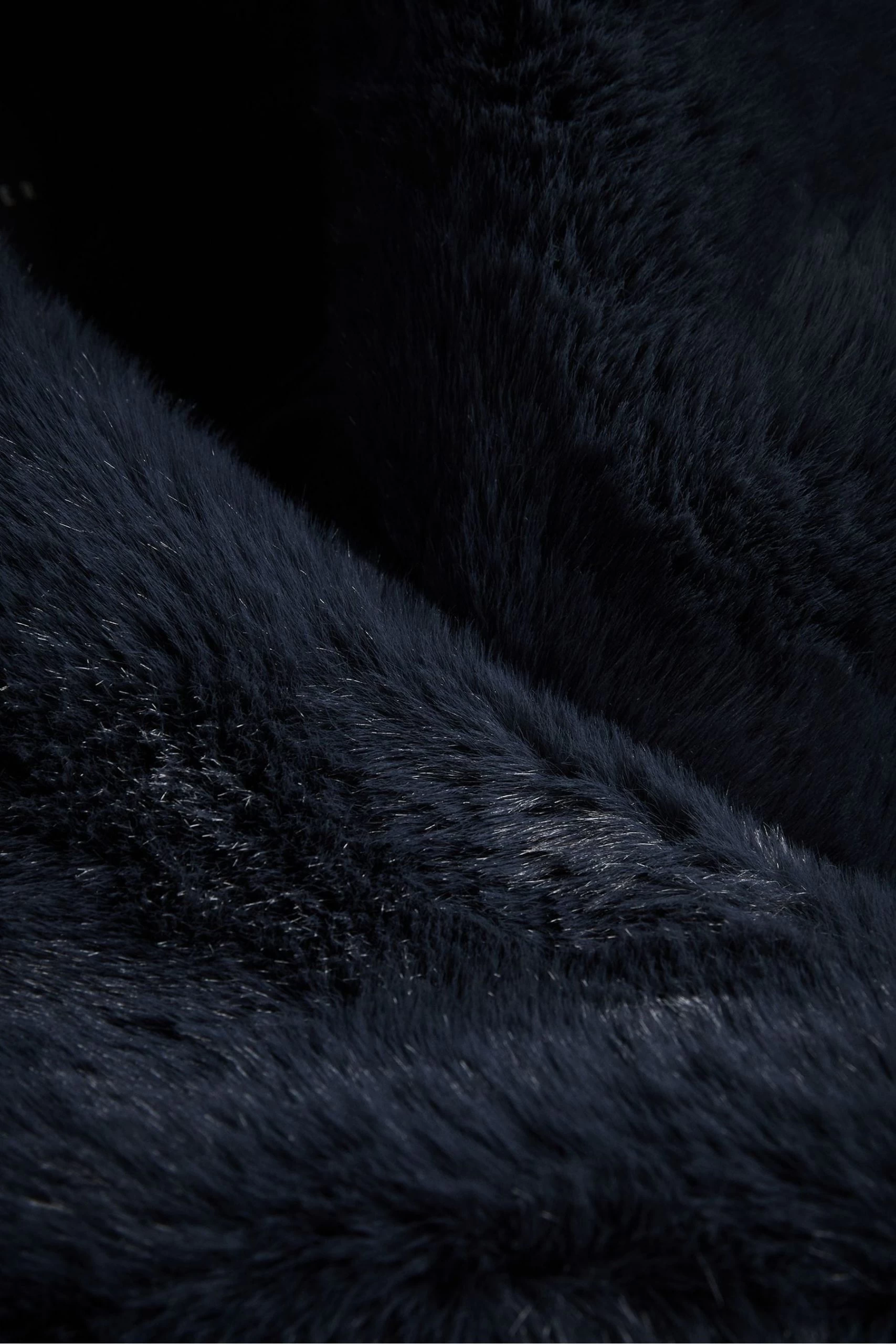 Ted Baker Navy Blue Loleta Belted Faux Fur Collar And Cuffs Coat 7 Ted Baker Navy Blue Loleta Belted Faux Fur Collar And Cuffs Coat - Image 5