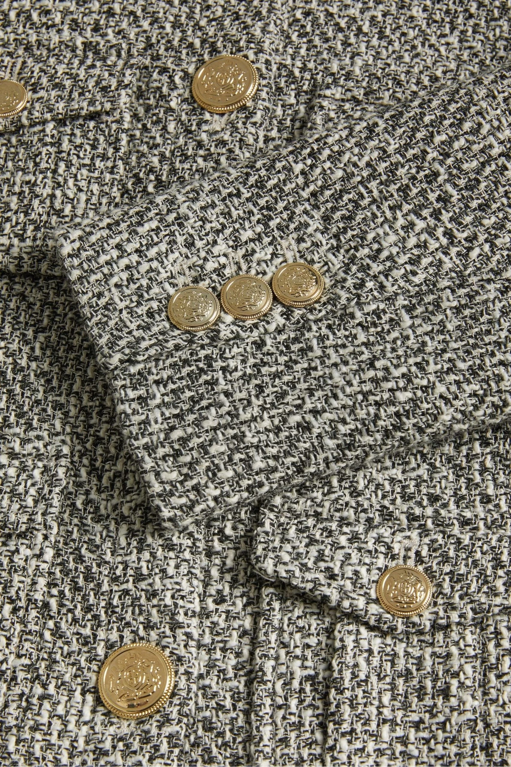 Ted Baker Faraae Black Cropped Boucle Jacket 7 Ted Baker Faraae Black Cropped Boucle Jacket - Image 5