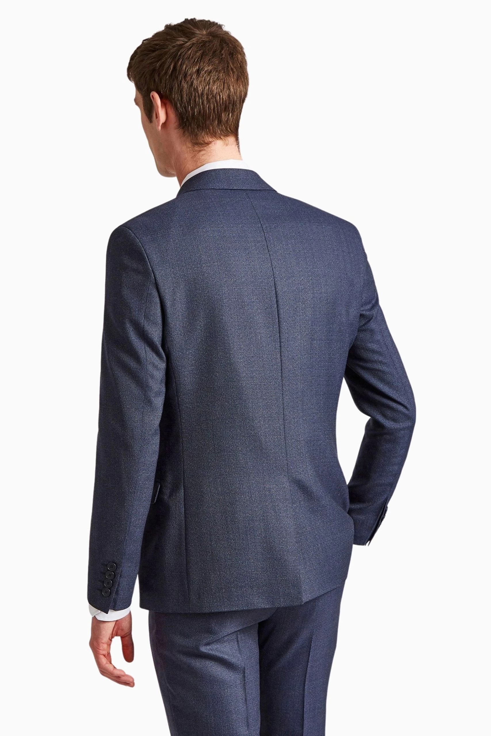 Ted Baker Tailoring Navy Blue Scratch Slim Jacket 4 Ted Baker Tailoring Navy Blue Scratch Slim Jacket - Image 2