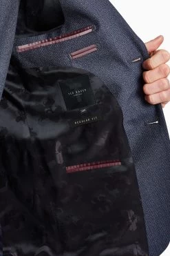 Ted Baker Tailoring Navy Blue Scratch Slim Jacket 9 Ted Baker Tailoring Navy Blue Scratch Slim Jacket -Ted Baker Shop D69 783s4