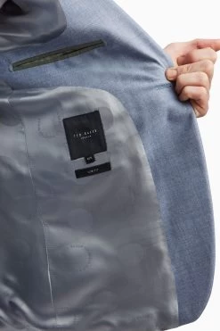 Ted Baker Tailoring Dusty Blue Light Flannel Slim Jacket 14 Ted Baker Tailoring Dusty Blue Light Flannel Slim Jacket -Ted Baker Shop D69 787s6