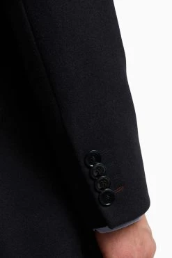 Ted Baker Tailoring Premium Blue Melton Slim Overcoat 14 Ted Baker Tailoring Premium Blue Melton Slim Overcoat -Ted Baker Shop D69785s6