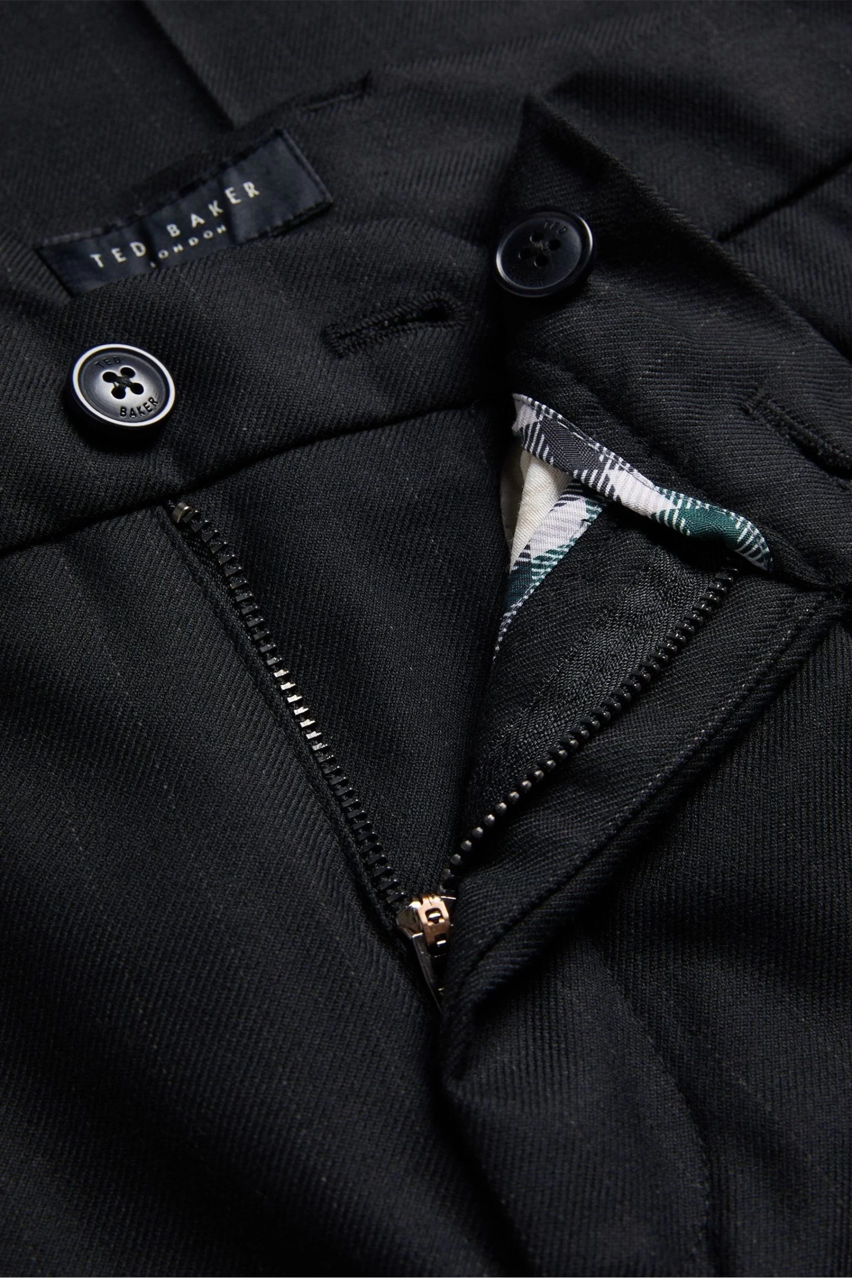 Ted Baker Gabro Black Haldan Fit Stripe Trousers 7 Ted Baker Gabro Black Haldan Fit Stripe Trousers - Image 5