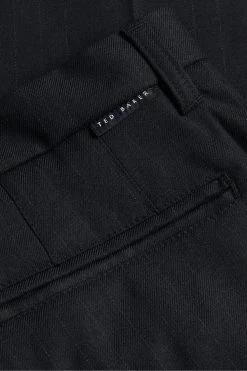 Ted Baker Gabro Black Haldan Fit Stripe Trousers 13 Ted Baker Gabro Black Haldan Fit Stripe Trousers -Ted Baker Shop D71482s6