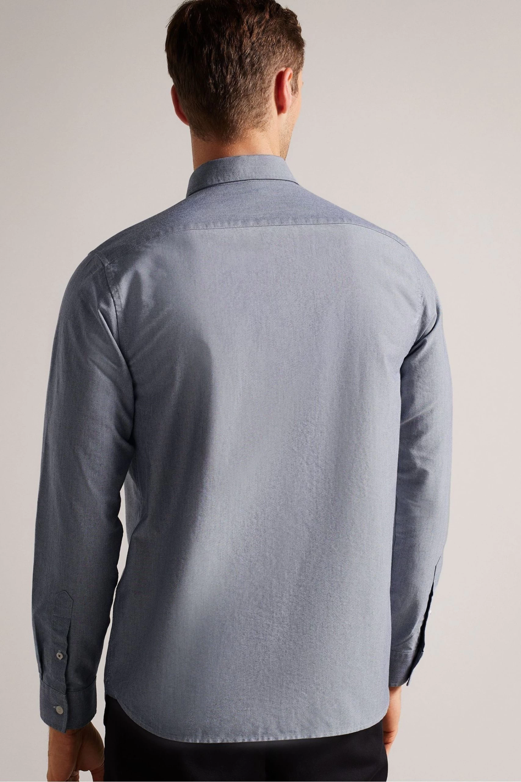 Ted Baker Paplet Black Long Sleeved Oxford Shirt 4 Ted Baker Paplet Black Long Sleeved Oxford Shirt - Image 2