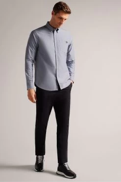 Ted Baker Paplet Black Long Sleeved Oxford Shirt 11 Ted Baker Paplet Black Long Sleeved Oxford Shirt -Ted Baker Shop D71494s3