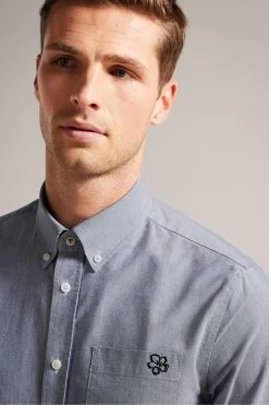 Ted Baker Paplet Black Long Sleeved Oxford Shirt 12 Ted Baker Paplet Black Long Sleeved Oxford Shirt -Ted Baker Shop D71494s4