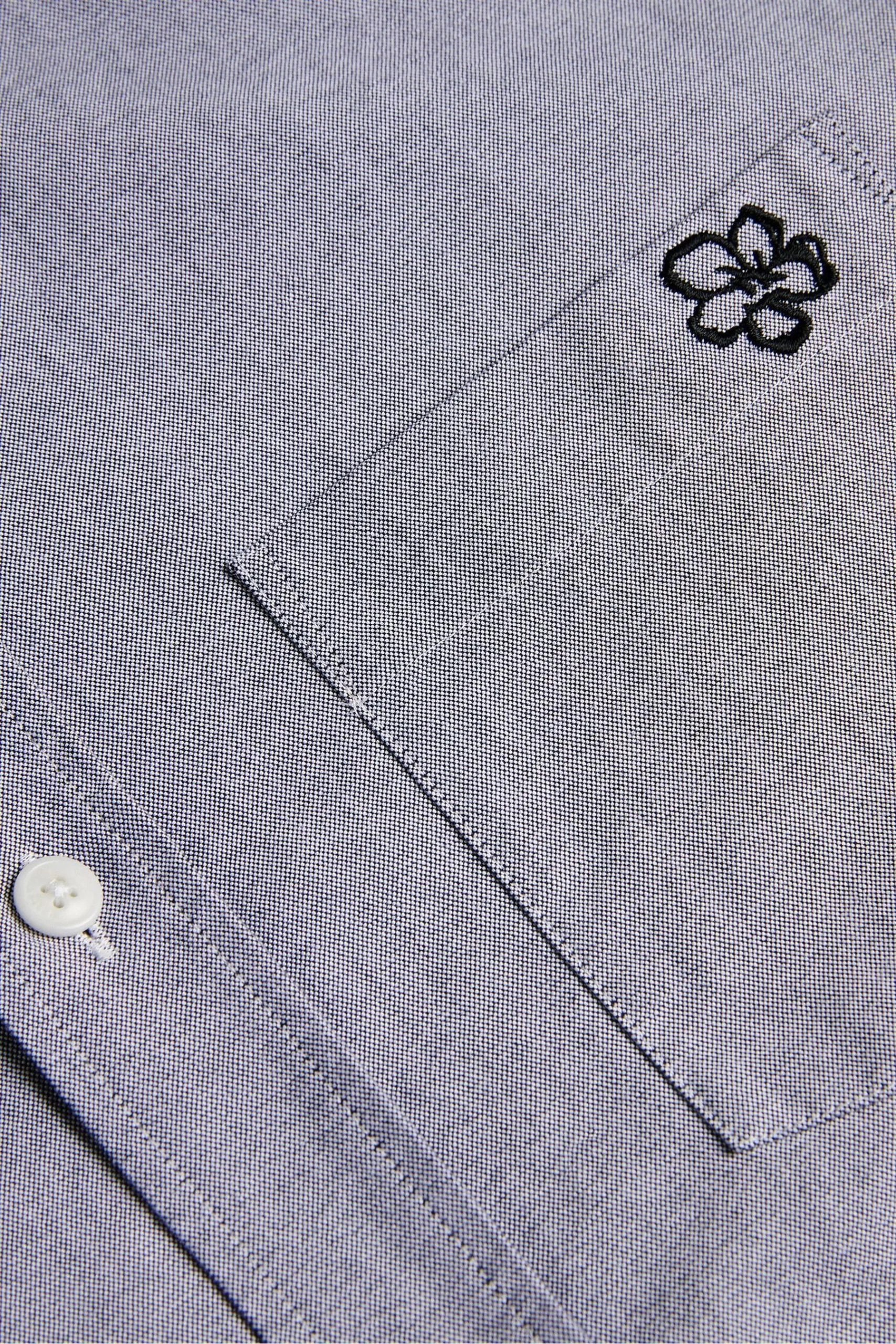 Ted Baker Paplet Black Long Sleeved Oxford Shirt 9 Ted Baker Paplet Black Long Sleeved Oxford Shirt - Image 7