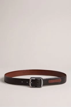 Ted Baker Jaims Black Contrast Detail Leather Belt 9 Ted Baker Jaims Black Contrast Detail Leather Belt -Ted Baker Shop D73542s4