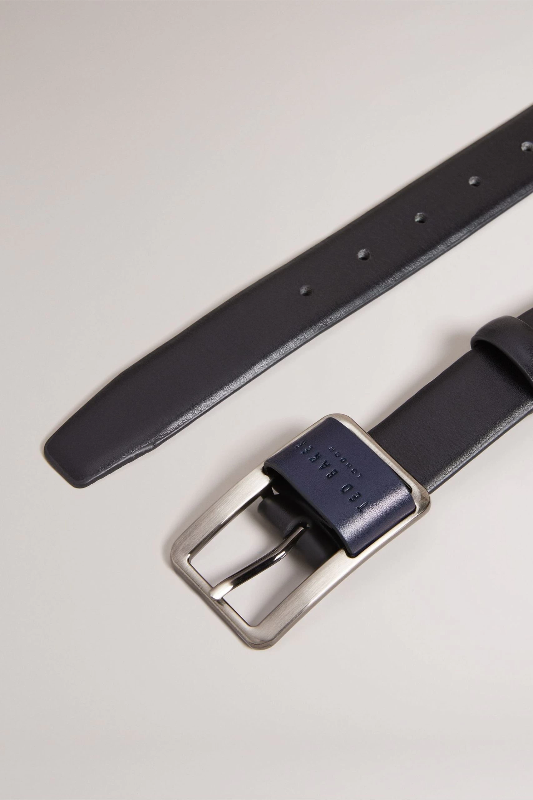 Ted Baker Koen Black Centre Bar Buckle Belt 4 Ted Baker Koen Black Centre Bar Buckle Belt - Image 2