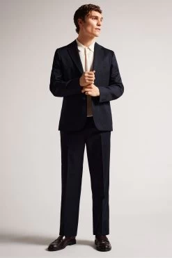 Ted Baker Blue Heddont Navy Straight Fit Trousers 8 Ted Baker Blue Heddont Navy Straight Fit Trousers -Ted Baker Shop D73546s3